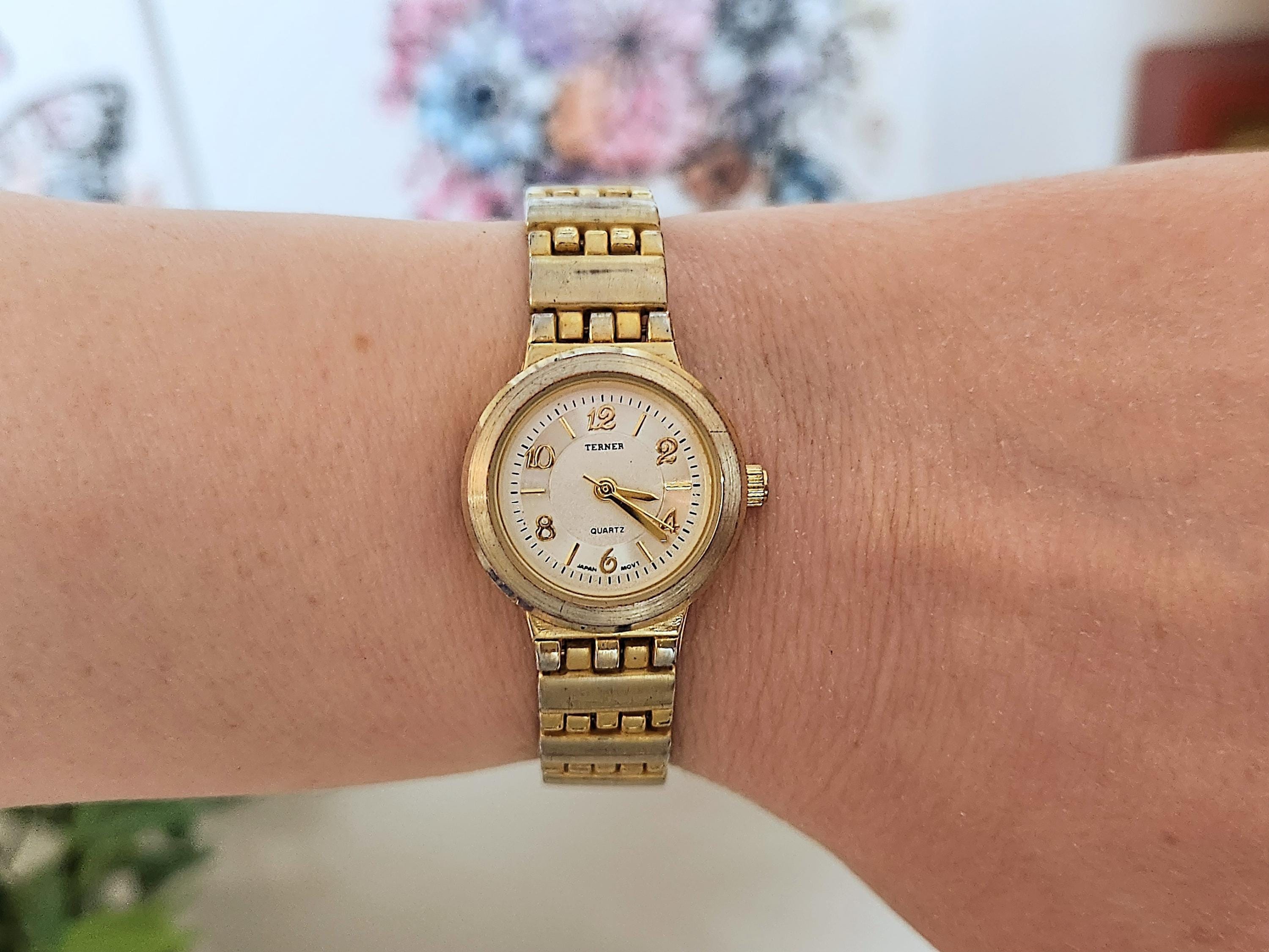Bijoux Terner Ladies Wristwatch Gold Tone Wrist Watch Analog Quartz Watch Vintage Bijoux Terner Analog Quartz Two-toned Wristwatch  main image 2