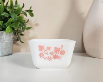 Vintage Pyrex Stachelbeere Kühlschrank Fridgie Dish 501-B - Pink Pyrex