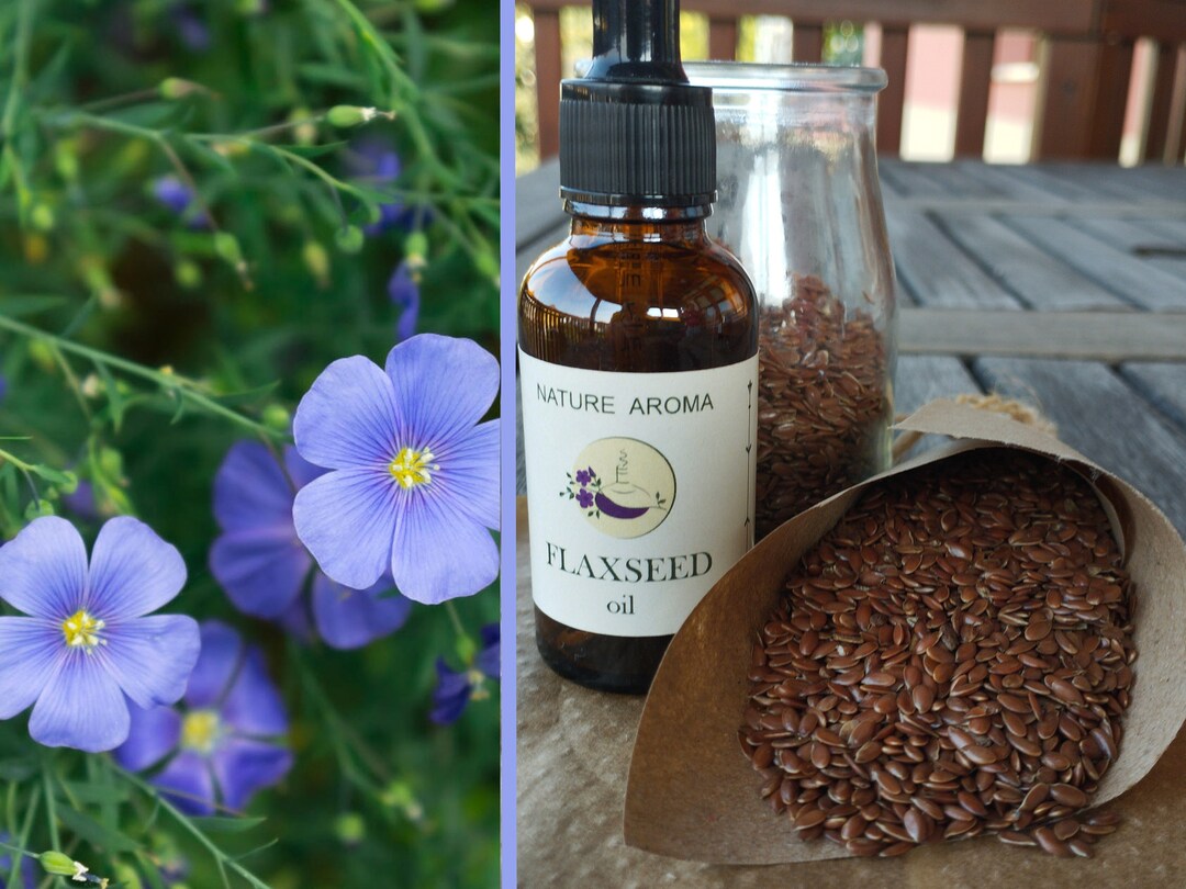FLAXSEED OIL, Linseed Oil, Extra Virgin 100% Pure Flaxseed Oil, Natural ...