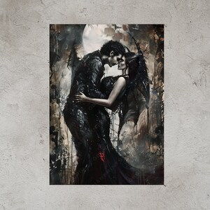 Gothic Romance Art Print: Dark Lovers Portrait bild 9