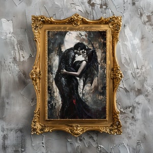 Gothic Romance Art Print: Dark Lovers Portrait bild 8