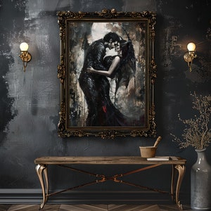 Gothic Romance Art Print: Dark Lovers Portrait bild 4