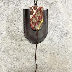 MedicineBag MedicinePouch Bag Kilim Leather CoinConcho