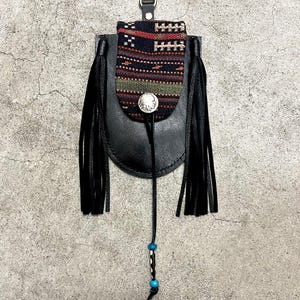 MedicineBag MedicinePouch Bag Kilim Leather CoinConcho