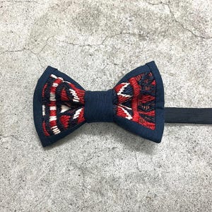 Kilim Bowtie Handcrafted WeddingBowtie Wool Handcraft JAPAN Partystyle Men'sfashion