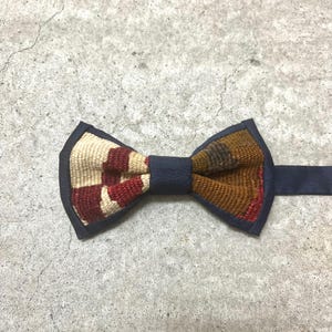 Kilim Bowtie Handcrafted WeddingBowtie Wool Handcraft JAPAN Partystyle Men'sfashion
