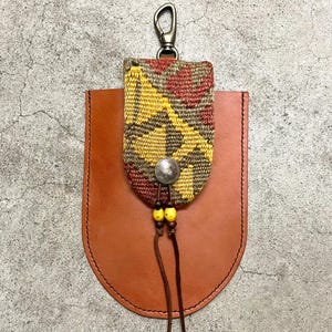 MedicineBag MedicinePouch Bag Kilim Leather CoinConcho