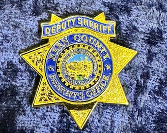 Kern County Sheriff’s Office Mini Badge Lapel Pin, Kern County CA