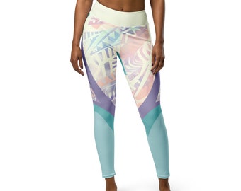 Yoga Leggings, Surf Leggings, Sports Leggings, Pastel Leggings