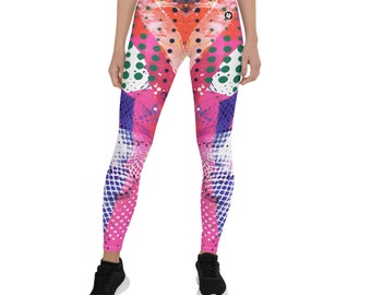 NUTTY ALIEN LEGS Leggings / Statement Leggings / Crazy Print Leggings / Fun And Colourful Leggings / Athletic Leggings / Festival Leggings