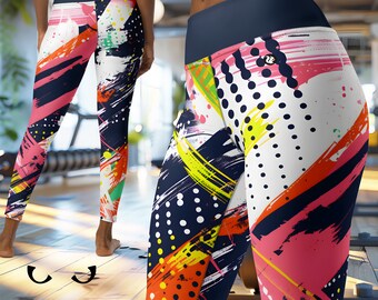 NUTTY YOGI Yoga Leggings / Statement Leggings / Bold Print Yoga Leggings / Fun And Colourful Leggings / Athletic Leggings / Nutty Leggings