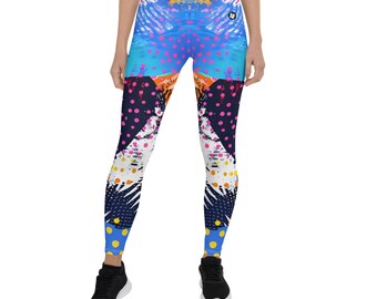 NUTTY ALIEN LEGS Leggings / Statement Leggings / Crazy Print Leggings / Fun And Colourful Leggings / Athletic Leggings / Festival Leggings