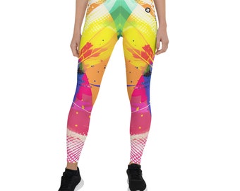 NUTTY ALIEN LEGS Leggings / Statement Leggings / Crazy Print Leggings / Fun And Colourful Leggings / Athletic Leggings / Festival Leggings