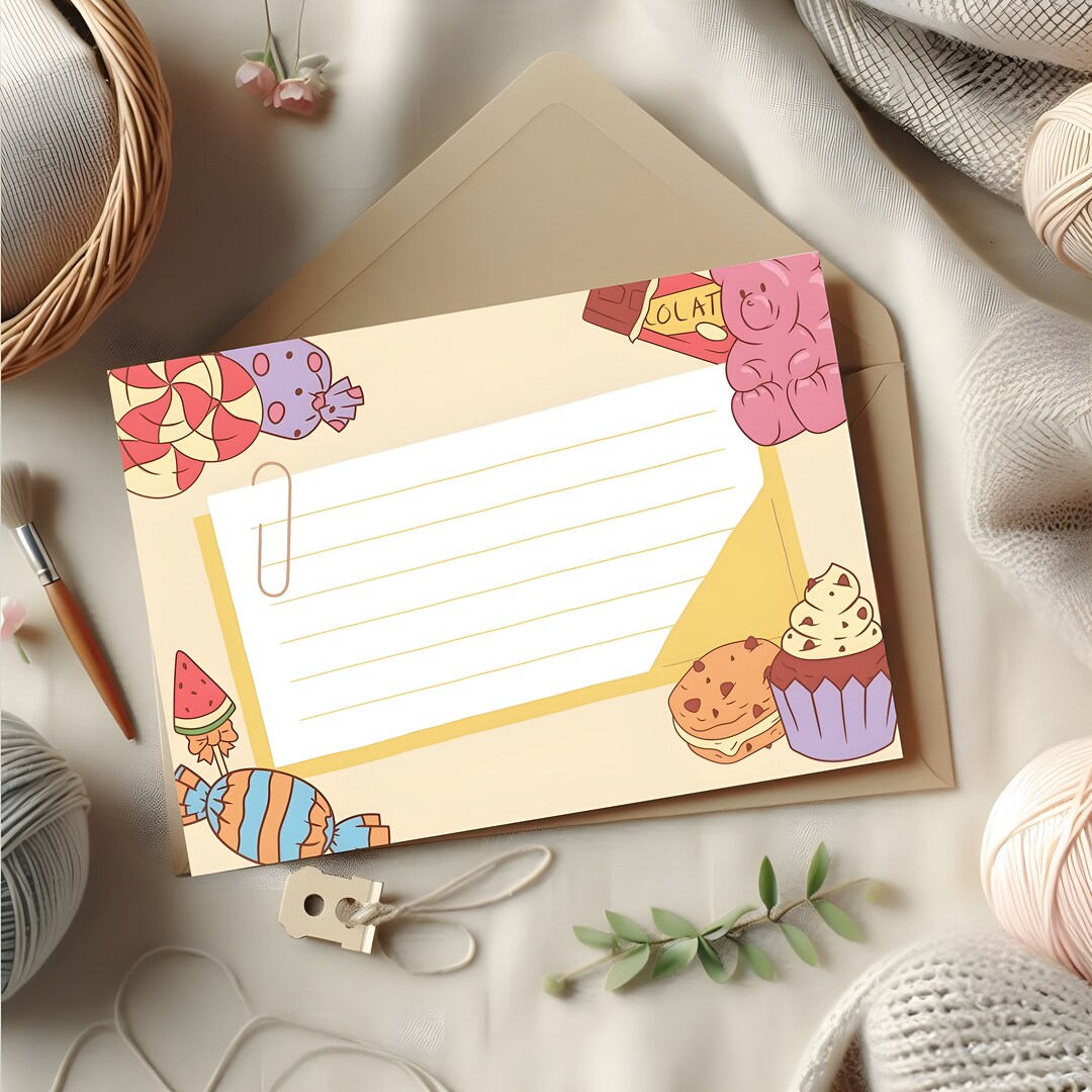 Cupcake Candy Greeting Card Greeting Card Unique Style Greeting Card ...