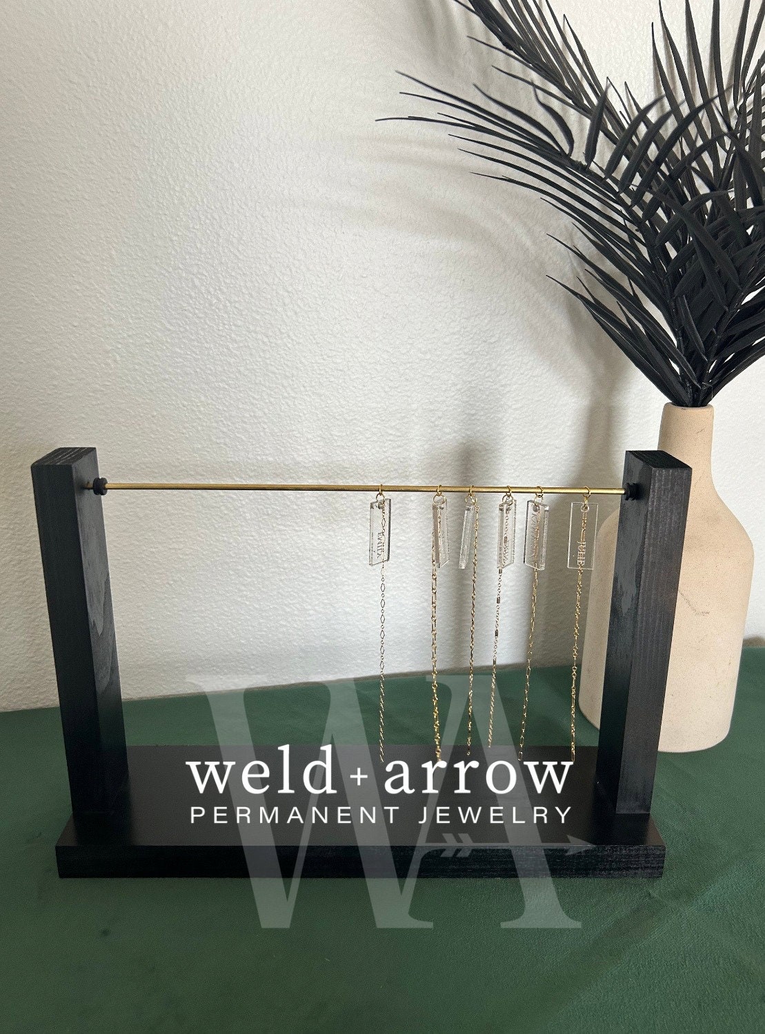 Large Base - Small Permanent Jewelry Chain Display