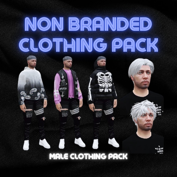 NON BRANDED Clothing Pack / High Quality / FiveM Ready / Optimized / TOS Friendly