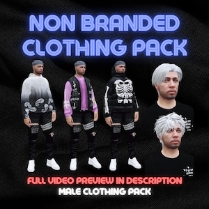 NON BRANDED Clothing Pack / High Quality / FiveM Ready / Optimized / TOS Friendly