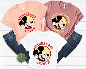 Mickey Birthday Boy Shirt, Mickey Birthday Squad Shirt, Custom Birthday Boy Shirt, Personalized Birthday Boy Tee, Mickey Birthday