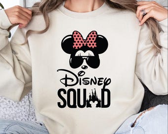 Disney Squad Sweatshirt, Disney Mickey Squad Sweater, Mickey Birthday Hoodie, Disney Trip Sweatshirt, Disneyland Hoodie