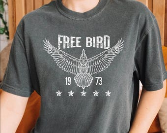 Free Bird Shirt, Boho TShirt, Free Bird Tee, Vintage Inspired Shirt, Eagle Shirt, Retro Music Shirt, Thunderbird Shirt