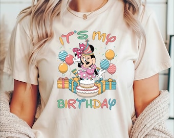 It's My Birthday Minnie Mouse Shirt, Minnie Birthday Shirt, Disney Birthday Girl Tee, Minnie Mouse Birthday Girl Shirt, Disneyland Birthday