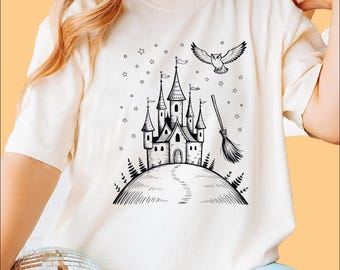 Wizard School Shirt, Magical Castle Shirt, Universal Vacation Shirt, Nerd Gift, Comfort Colors Universal Studios Shirt For Family