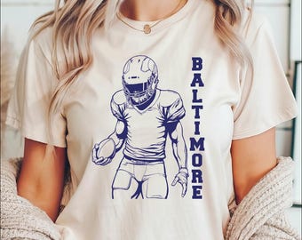 Baltimore Football Shirt, Baltimore Vintage Football Unisex Shirt, Adult Youth Baltimore Shirts, Sunday Football Tshirt, Baltimore Fan Gift