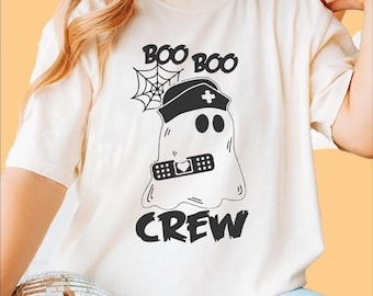 Boo Boo Crew Shirt, Ghost Shirt, Halloween Nurse Shirt, Cute Nurse Shirts, Nurse Life Shirt, Nursing Shirt