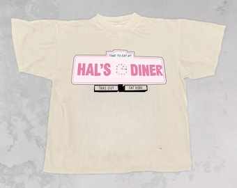 Hals Diner Cinderella Story Tee / Rom Com / Oversized Tee/ Vintage/ Aesthetic / Trendy/ Nostalgic/ Gifts for her/ y2k