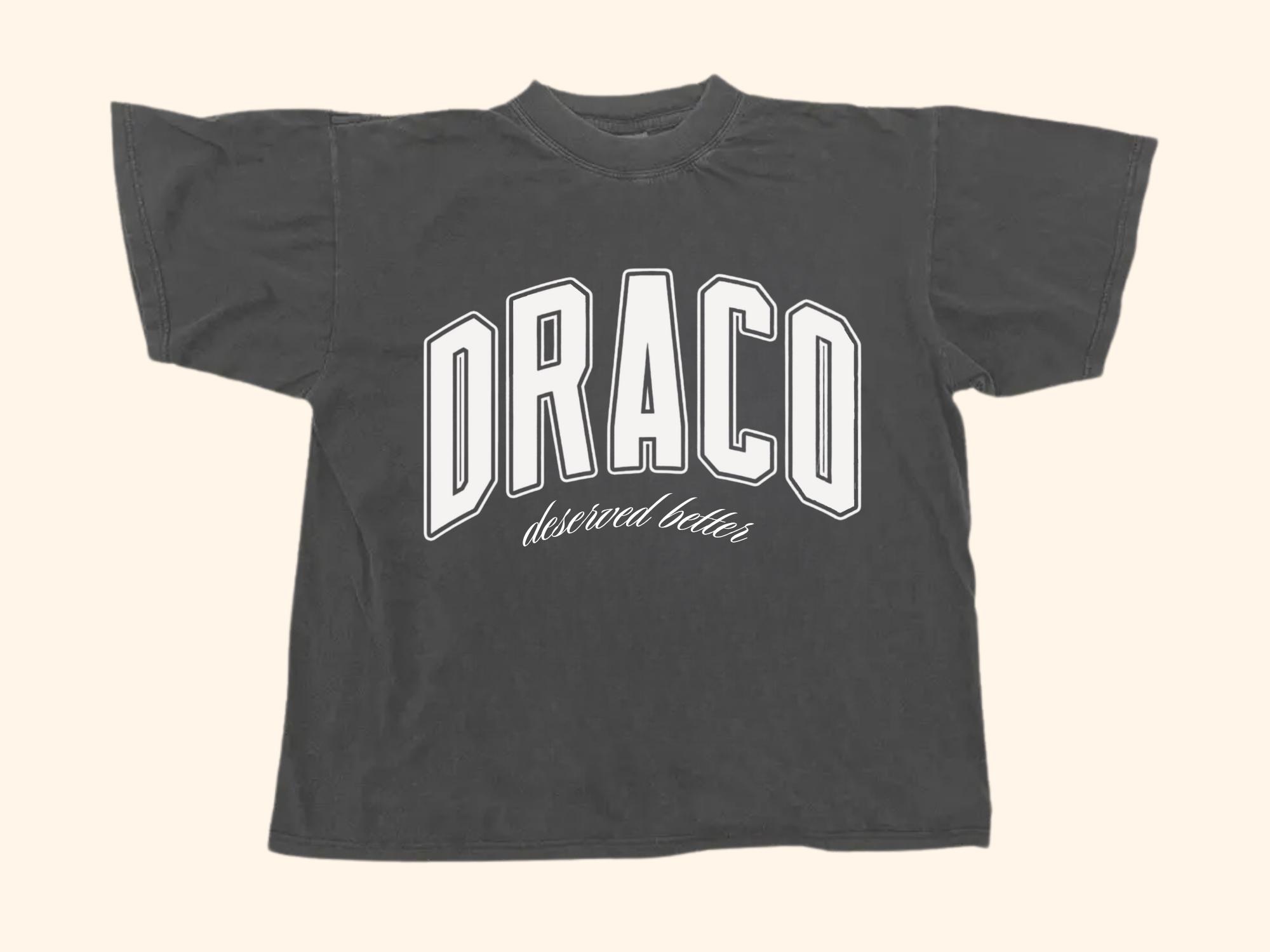 Draco Deserved Better Tee / Malfoy / Dramione / Viral / Oversized Tee/ Vintage/ Aesthetic / Trendy/ Nostalgic/ Gifts for her/ y2k
