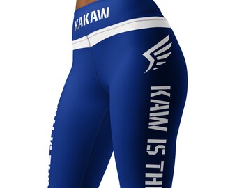 Kaw is the Law Yoga Leggings - Kaw is the Law Down the Full Leg - Kakaw vorne und hinten an der Taille