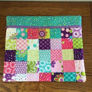 Quilted Patchwork project bag