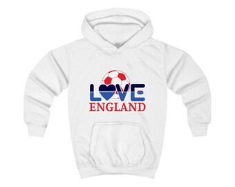 Love England Football Hoodie Jumper - Child Hoodie Jumper