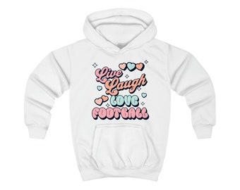 Live Laugh Love Football Hoodie Jumper - child football jumper hoodie jumper top