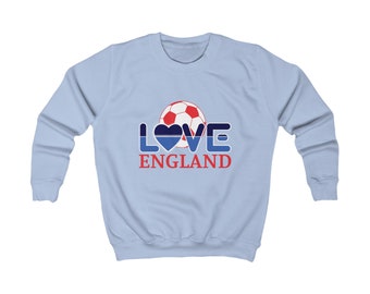 Love England Sweatshirt Jumper - Love England Football Child Jumper Top