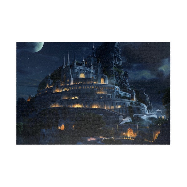 Enchanted Castle Puzzle, Gift for Art and Fantasy Lovers,110, 252, 520, 1014 Piece Puzzle, Birthday Gift, Jigsaw Puzzle, Present