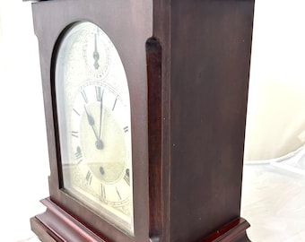 Schitterende Duitse mahonie Westminster Chime-beugelklok