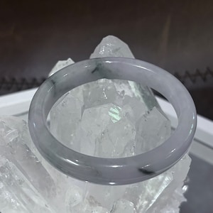 Naturalna bransoletka z jadeitu z Myanmaru. Prezent dla niej, prezent dla mamy, prezent urodzinowy dla siostry. Rozmiar 57,33 mm