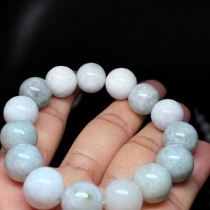 Naturalna bransoletka z jadeitu z Myanmaru. Prezent dla niej, prezent dla mamy, prezent dla siostry. Waga 290,5 ct