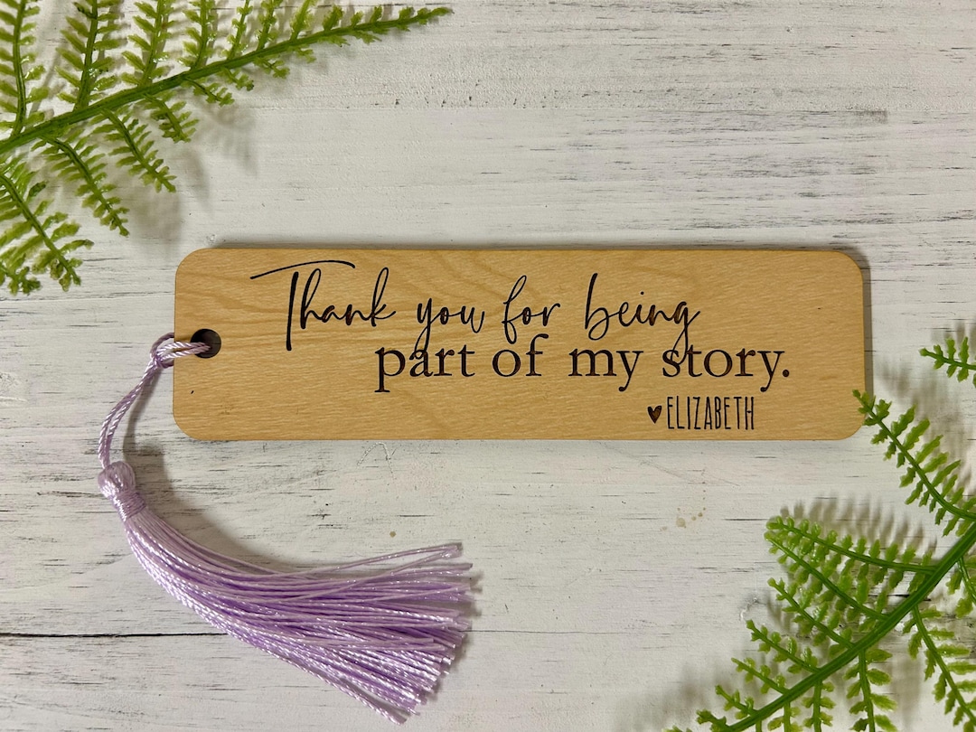 Personalized Maple Wood Teacher Bookmark: Laser Engraved Gift - Etsy