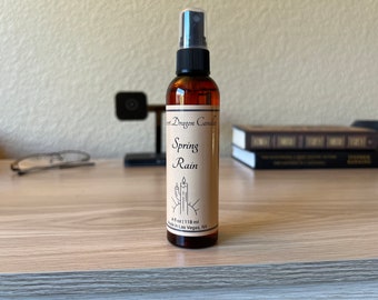 Spring Rain | 4oz Scented Room and Linen Spray | Air Freshener | Home Fragrance | Odor Eliminator | Bathroom Spray