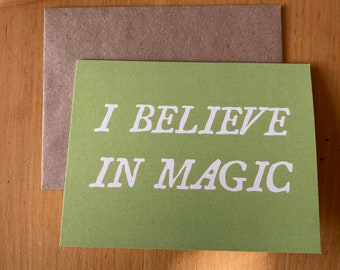 you are magic greeting card ~ you inspire me ~ anniversary card ~ card for best friend ~ cute love card ~ alternative valentine's day card