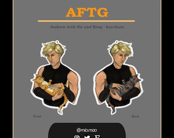 Andrew with Sir and King - AFTG Acrilic keychain