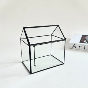 House Shape Glass Terrarium (No Plants) - Glass Container