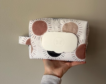 Handmade Diaper Wipes Pouch, Custom Organizer, Baby Essentials Holder