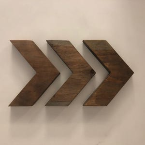 Mini Weather Washed Wooden Wall Arrows