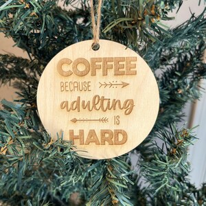 Adornos navideños para amantes del café