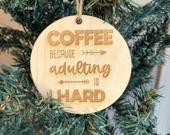 Adornos navideños para amantes del café