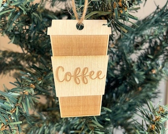 Adornos navideños para amantes del café