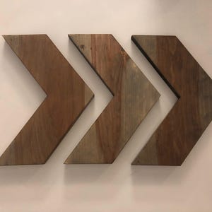 Large Weather Washed Wooden Wall Arrows